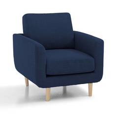 Кресло jimi (laredoute) синий 76x80x78 см.