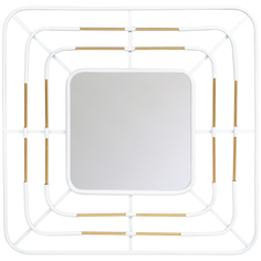 Зеркало «моне» (object desire) белый 79x79x4 см.