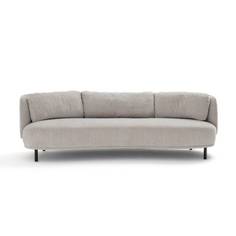 Диван harry (laredoute) серый 246x80x99 см.