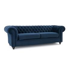 Диван yann (laredoute) синий 225x75x100 см.