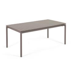 Раздвижной стол для улицы zaltana (la forma) коричневый 100x75x180 см.
