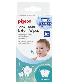 Pigeon Салфетки для чистки молочных зубов без аромата Pigeon Baby Tooth &amp; Gum Wipes, 20шт