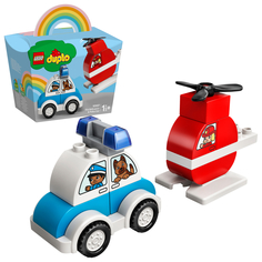 LEGO DUPLO Конструктор &quot;Пожарный вертолет и полицейский автомобиль&quot;