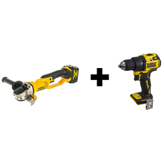 Набор инструментов DeWalt DCG412M2DD (МШУ DCG412M2 + Шуруповерт DCD708N)