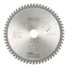 Диск пильный по дереву DeWalt CONSTRUCTION DT4370 216х30мм 60T