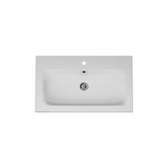 Раковина мебельная, керамическая, 80 см AM.PM SPIRIT 2.0 M70AWCC0802WG встроенная, цвет: белый, глянец Am.Pm.