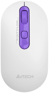 Мышь A4Tech Fstyler FG20S Tulip белый/фиолетовый