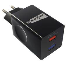 Сетевое зарядное устройство More choice Smart 2USB 3.0A QC3.0 NC55QC (Black)