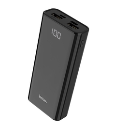 Внешний аккумулятор Hoco J45 Elegant shell (10000 mAh), 2 USB, черный (06775)