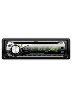 Автомагнитола Mystery MCD-573MP 4х50 Вт,пульт,УКВ, съемная черная панель, AUX IN, лин.аудио выход, зеленая подсветка