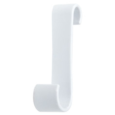 Крючки и планки для ванной комнаты крючок одинарный B26 S-образный пластик белый Prima Nova