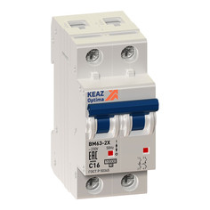 Автоматы защиты выключатель автоматический КЭАЗ OptiDin двухполюсный 40А C 6кА УХЛ3