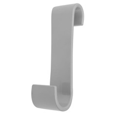 Крючки и планки для ванной комнаты крючок одинарный B26 S-образный пластик серый Prima Nova