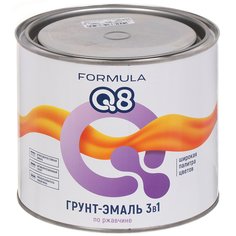 Грунт-эмаль Formula Q8, по ржавчине, желтая, 1.9 кг