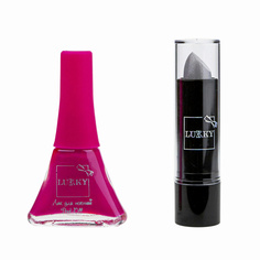 Лак и помада меняющая цвет в наборе Lukky