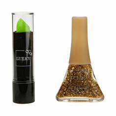 Лак и помада меняющая цвет в наборе Lukky