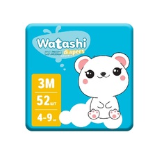 Подгузники для детей 3/М 4-9 кг Watashi
