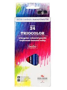 Карандаши цветные Koh-i-Noor Triocolor 24 цвета 3134024011KS/1545337