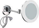 Косметическое зеркало Aquanet 1806D (20 см с LED-подсветкой) хром