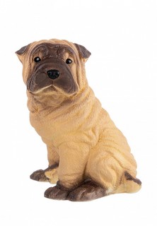 Фигурка декоративная Elan Gallery 18х15х22 см Шарпей щенок, бежевый