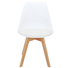 Комплект из 4-х стульев eames bon (bradexhome) белый 64x52x64 см.