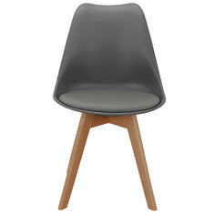 Комплект из 4-х стульев eames bon (bradexhome) серый 64x52x64 см.
