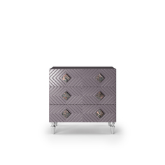 Бельевой комод lanotti (ambicioni) фиолетовый 100x99x50 см.