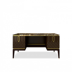 Письменный стол bairo (ambicioni) коричневый 150x76.6x70 см.