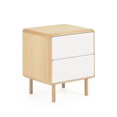 Тумба прикроватная anielle (la forma) белый 50x58x45 см.