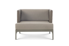 Кресло infinity (ethimo) серый 90x72x90 см.