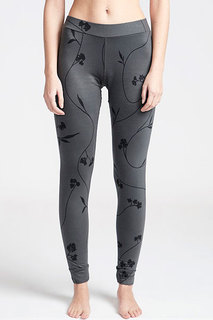 Термобелье (Низ) Женское Billabong Warm Up Leggings Black Flower