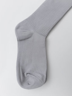 Хлопковые высокие носки в рубчик Gate31