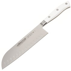 Нож кухонный Arcos, Riviera Blanca, сантоку, кованая сталь, 18 см, рукоятка пластик, 233524W