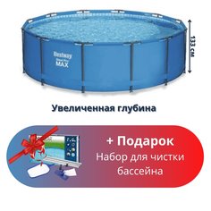 Бассейн каркасный Bestway, 366х133 см, Steel Pro Max, 15428, 11440 л, с набором для чистки