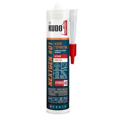 Клей-герметик KUDO, универсальный, белый, однокомпонентный, 280 мл, KBK-524