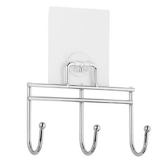 Крючок силиконовый, 3 шт, на планке, 14х17.5х4.5 см, Kleber, Lite, KLE-LT003