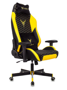 Компьютерное кресло Бюрократ Knight Neon эко.кожа Black-Yellow