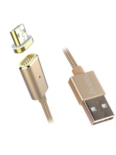 Аксессуар Partner USB 2.0 / microUSB 1.2m - магнитный кабель ПР033506