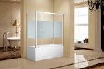 Шторка для ванны Aquanet Practic AE10-B-180H150U-CP, прозрачное стекло (AE10-B-180H150U-CP)