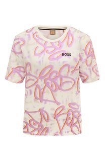Хлопковая футболка BOSS