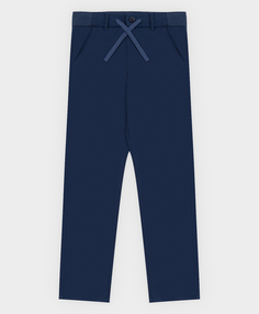 Брюки трикотажные синие Button Blue