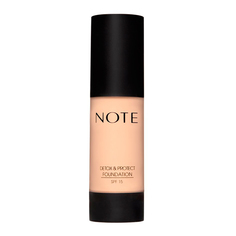 Основа тональная для лица NOTE DETOX AND PROTECT FOUNDATION защитная с детокс-эффектом тон 121
