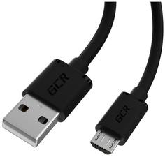 Кабель GCR QC 1.5m MicroUSB, быстрая зарядка, черный GCR-52461 Green Connect