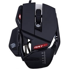 Игровая мышь Mad Catz R.A.T. 4+ чёрная (PMW3330, USB, 9 кнопок, 7200 dpi, красная подсветка)