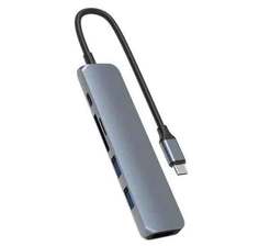 USB-хаб Hyper HyperDrive BAR 6-in-1 USB-C Hub для iPad Pro, MacBook Pro / Air серый космос HD22E-GRAY