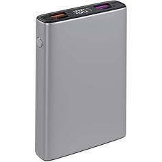 Внешний аккумулятор TFN 10000mAh Steel Mini LCD PD grey