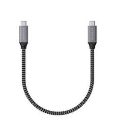 Кабель Satechi USB4 C to C длина 25 см серый космос