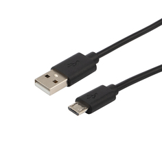Кабель UNBROKE Fika USB - MicroUSB, 1 метр, до 2A, черный