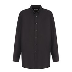 Хлопковая рубашка с воротником button down Brioni