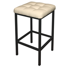 Стулья для кухни стул полубарный КАМЕЛОТ 350х350х650 мм, бежевый, металлический